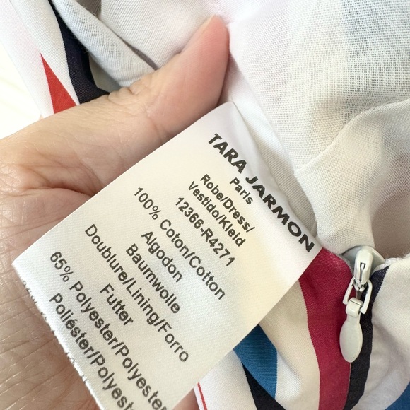TARA JARMON NWOT Colorful Striped Belt Dress size S - Picture 7 of 7
